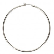 Orecchini in metallo da decorare 60x1.9mm Placcatura argento fino x2