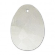Pendente sfaccettato ovale 20x15 mm Moonstone Rainbow x1