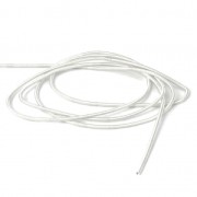 Canutiglia liscia  per ricamo - per spille & bijoux ricamati 1 mm White Met