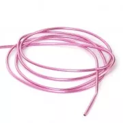 Canutiglia liscia per ricamo - per spille & bijoux ricamati 1 mm Pink