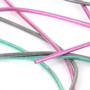 Canutiglia liscia  per ricamo - per spille & bijoux ricamati 1 mm Ant. Silver