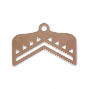 Terminali per tessitura rocailles/Delica Perles & co 18 mm oro rosa