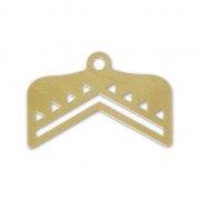 Terminali tessitura di perline rocailles Perles & co 18mm Dorato con oro fino|raw }}