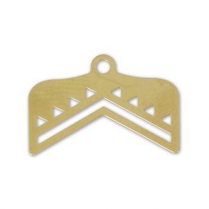 Terminali tessitura di perline rocailles Perles & co 18mm Dorato con oro fino