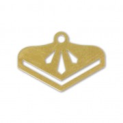 Terminali per tessitura di perline/Delica Perles & co 18 mm dorado con oro fino