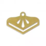 Terminali per tessitura di perline/Delica Perles & co 18 mm dorado con oro fino