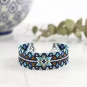 Terminali per tessitura rocailles/Delica Perles & co 18 mm argentato