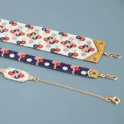 Terminali per tessitura rocailles/Delica Perles & co 18 mm argentato