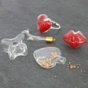 Assortimentimento di 5 fiale microbiglie senza foro 0.5mm Metallico x20g