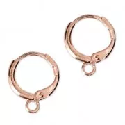 Monachelle rotonde 14.50 mm oro rosa x2