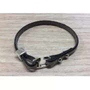 Chiusure da avvitare 4 mm per laccetto 5 mm Placcatura Argento Antico x2