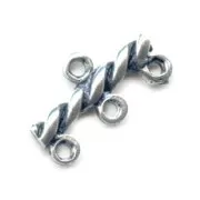 Separatori 3 file argentato antico mm. 20x10 x4