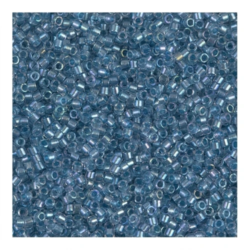 Miyuki Delica 11/0 DB1762 - Crystal AB Lined Spkl Sky Blue x8g