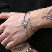 Bracciale snake 17.5 cm Acciaio Inox x1