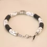 Moschettone con attacco per cordone 2 mm in acciaio inox 304 x1