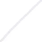 Perle sfaccettate rotonde - rotonde appiattite - 4,5x3,5 mm Bianco Opaco x34cm