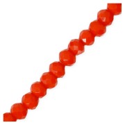 Perline schiacciate sfaccettate mm. 3.5x3 mm Coral x36cm