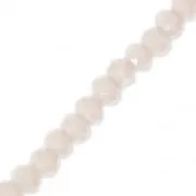 Perline schiacciate sfaccettate mm. 3.5x3 mm Misty Rose Frosted x32cm