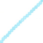 Perline schiacciate sfaccettate mm. 3.5x3mm Sky Blue x35cm