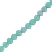 Cipollotti/ Rondelle cinesi 4x3 mm Light Turquoise Frosted x46cm|raw }}