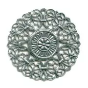 Stampa tonda mm. 43 argentato antico x1