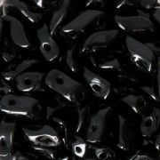 StormDuo 2-hole in vetro di Boemia 3x7 mm Jet x50|raw }}