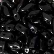 StormDuo 2-hole in vetro di Boemia 3x7 mm Jet x50