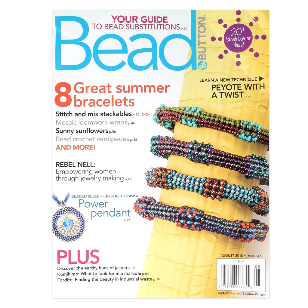 Rivista Bead Button Agosto 17 In Inglese Perles Co