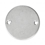 Distanziatore 2 fori per bracciale 20mm Acciaio inox x1|raw }}