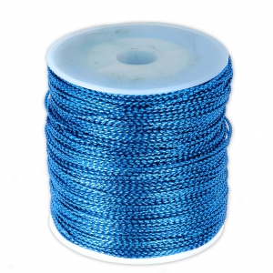 Filo di rayon 1 mm Blu metallizzato x 100 m