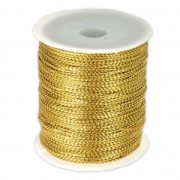 Filo di poliestere 1 mm Dorato metallizzato x 100 m|raw }}