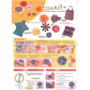 Set per creare pompon - forma fiore x1