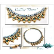 Perle in vetro Paros® par Puca® 7x4mm Light Copper Mat x10g