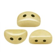 Perle in vetro Kos® par Puca® 6x3mm Opaque Ivory Ceramic Look x10g