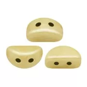 Perle in vetro Kos® par Puca® 6x3mm Opaque Ivory Ceramic Look x10g