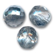 Sfaccettate mm 14 Crystal/Argent x4