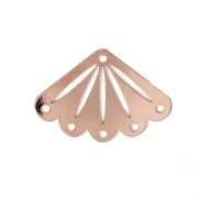 Intercalare per tessitura rocailles/Delica Perles & co 14x20 mm oro rosa