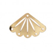 Intercalare per tessitura rocailles/Delica Perles & co 14x20 mm Dorato con oro fi