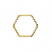 Base di montaggio e tessitura esagonale 12mm dorato x25
