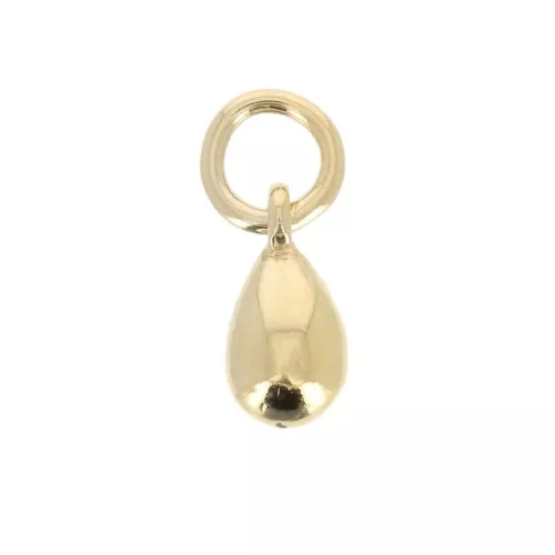 Ciondolo goccia 8.5x4.3 mm Placcato Oro 3 micron x1