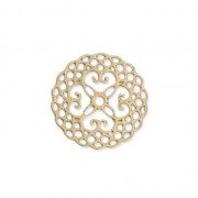 Distanziatori traforati rosone laser cut 15 mm dorato x5|raw }}