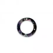 Pendente in acetato di cellulosa 14.5 mm Guscio di tartaruga Rosa/Nero x1