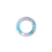 Pendente in acetato di cellulosa 14.5 mm Guscio di tartaruga Rosa/Blu x1