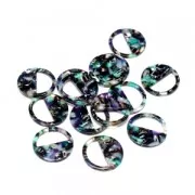 Pendente rotondo in acetato di cellulosa 28 mm Guscio di tartaruga Verde/Nerox1