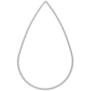 Anello di tessitura e montaggio 32x22 mm - Argentato x1|raw }}