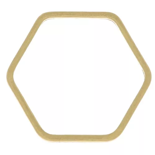 Base di montaggio e tessitura esagono 12 mm -  ottone grezzo x1