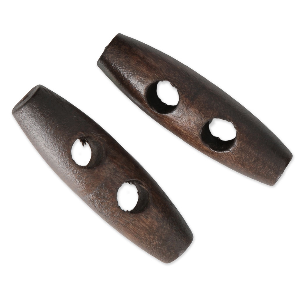 Cotowin 50 Bottoni In Legno Marrone 23 Mm Con 4 Fori: Ideali Per Cucito Creativo E Scrapbooking - 2