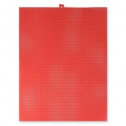 Feuille Toile Canevas Plastica da ricamare e ritagliare 26.7x34.3 cm n°7 Rosso|raw }}