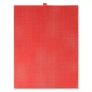 Feuille Toile Canevas Plastica da ricamare e ritagliare 26.7x34.3 cm n°7 Rosso