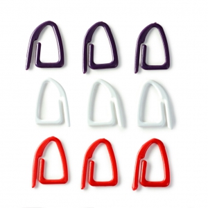 Set di 21 anellini per le maglie in plastica x21